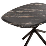 ΤΡΑΠΕΖΙ ΟΒΑΛ RODDEN LH10.11903.02 ΜΕ WERZALIT BLACK/GOLD MARBLE-ΜΑΥΡΗ ΒΑΣΗ 146x94x75Υεκ - Image 4