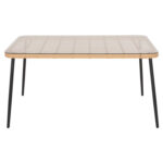 ΤΡΑΠΕΖΙ ΟΡΘΟΓΩΝΙΟ ALLEGRA LH10.5537.11 ΜΕΤΑΛ.ΜΑΥΡΟ-P.E. RATTAN ΦΥΣΙΚΟ 139,5x79,5x73Υεκ. - Image 3