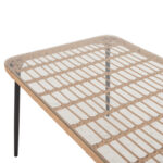 ΤΡΑΠΕΖΙ ΟΡΘΟΓΩΝΙΟ ALLEGRA LH10.5537.11 ΜΕΤΑΛ.ΜΑΥΡΟ-P.E. RATTAN ΦΥΣΙΚΟ 139,5x79,5x73Υεκ. - Image 5