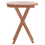 ΤΡΑΠΕΖΙ ΣΚΗΝΟΘΕΤΗ ΣΤΡΟΓΓΥΛΟ HEIDEL LH10.18120 ΞΥΛΟ TEAK--ΦΥΣΙΚΟ Φ60x75Υεκ. - Image 3