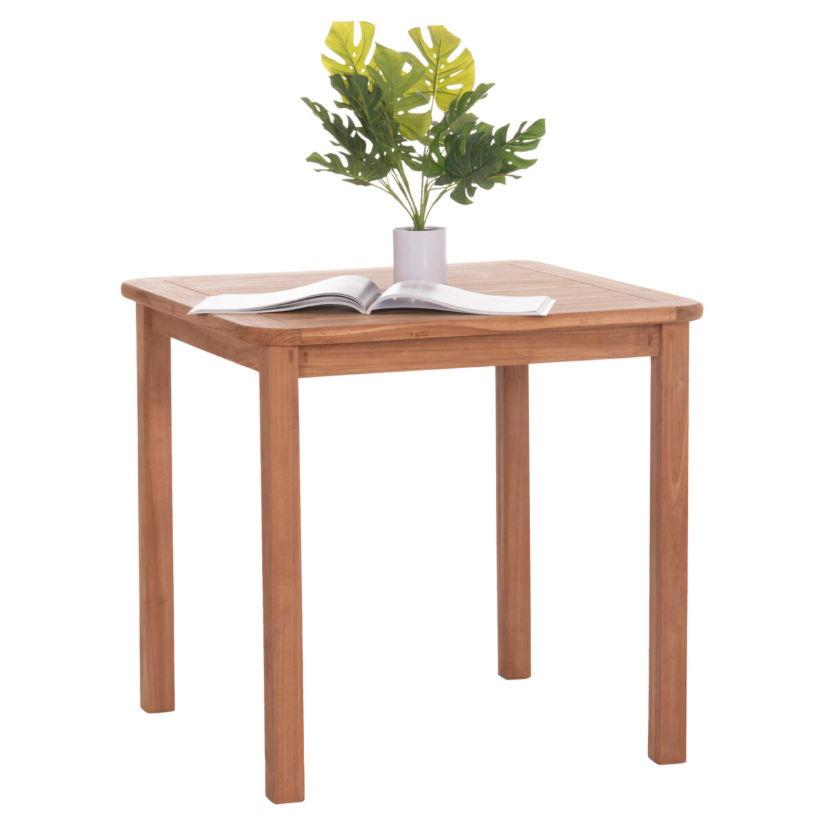 trapezi-tetragono-fb918122-xylo-teak-fys ΤΡΑΠΕΖΙ ΤΕΤΡΑΓΩΝΟ PRESSCOT LH10.18122 ΞΥΛΟ TEAK--ΦΥΣΙΚΟ 80x80x76Υεκ. - Image 1