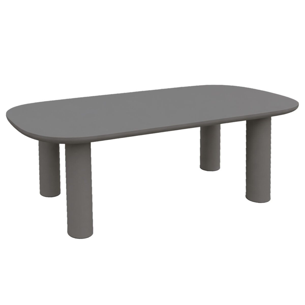 ΤΡΑΠΕΖΙ ΤΡΑΠΕΖΑΡΙΑΣ KIORA LH10.6597.01 ΓΚΡΙ FIBER CEMENT 200x100x75Υεκ - Image 1