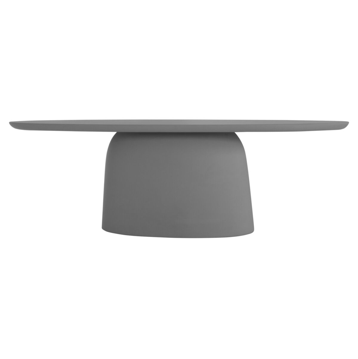ΤΡΑΠΕΖΙ ΤΡΑΠΕΖΑΡΙΑΣ ΟΒΑΛ BRECCAN LH10.6577.01 ΓΚΡΙ FIBER CEMENT 240x100x75Υεκ. - Image 3