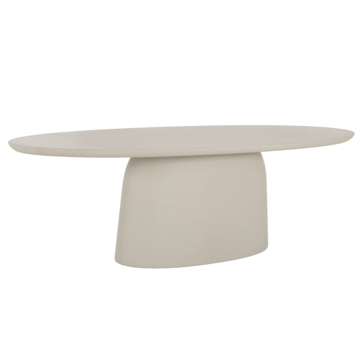 trapezi-trapezarias-obal-fb9657702-mpez- ΤΡΑΠΕΖΙ ΤΡΑΠΕΖΑΡΙΑΣ ΟΒΑΛ BRECCAN LH10.6577.02 ΜΠΕΖ FIBER CEMENT 240x100x75Υεκ. - Image 1