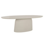ΤΡΑΠΕΖΙ ΤΡΑΠΕΖΑΡΙΑΣ ΟΒΑΛ BRECCAN LH10.6577.02 ΜΠΕΖ FIBER CEMENT 240x100x75Υεκ.