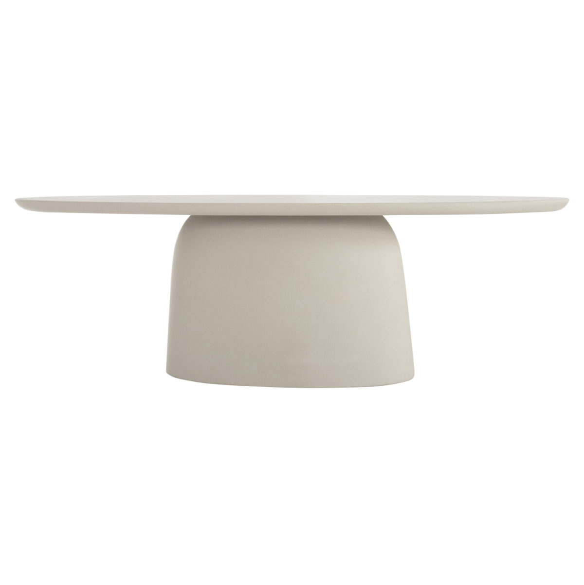 ΤΡΑΠΕΖΙ ΤΡΑΠΕΖΑΡΙΑΣ ΟΒΑΛ BRECCAN LH10.6577.02 ΜΠΕΖ FIBER CEMENT 240x100x75Υεκ. - Image 3