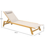 ΞΑΠΛΩΣΤΡΑ ΑΛΟΥΜΙΝΙΟΥ ΜΕ ΜΑΞΙΛΑΡΙ RABIA LH10.5982.05 HEAT TRANSFER & ΛΕΥΚΟ 191,5x60x31Υ - Image 2