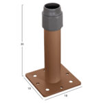 ΒΑΣΗ ΟΜΠΡΕΛΑΣ ΑΛΟΥΜΙΝΙΟΥ LH10.6607.02 HEAT TRANSFER ΑΛΟΥΜΙΝΙΟ 18x18x30Υεκ. - Image 2