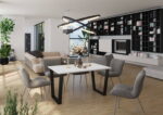 Τραπέζι Kingsale II-Leuko-138 x 67 - Image 2