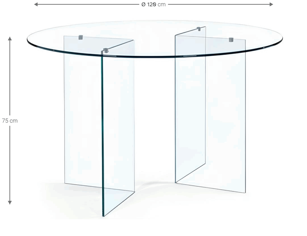 Τραπέζι Crystal Round - Image 2