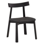 KΑΡΕΚΛΑ ΤΡΑΠΕΖΑΡΙΑΣ OSORIO LH10.18335.02 RUBBERWOOD & ΣΧΟΙΝΙ ΣΕ ΜΑΥΡΟ 51x55x74Υεκ
