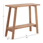 ΚΟΝΣΟΛΑ TALIBER LH10.18256 ΞΥΛΟ TEAK ΣΕ ΦΥΣΙΚΟ ΧΡΩΜΑ 90x30x77Υεκ. - Image 2