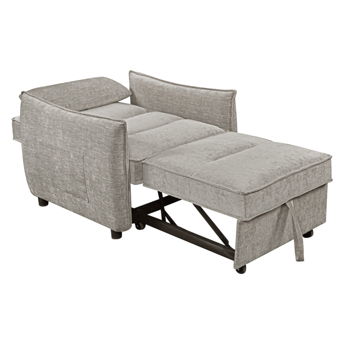 ΠΟΛΥΘΡΟΝΑ-ΚΡΕΒΑΤΙ ORYN LH10.3307.03 ΜΠΕΖ ΥΦΑΣΜΑ 89x85x84Υεκ. - Image 5