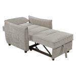 ΠΟΛΥΘΡΟΝΑ-ΚΡΕΒΑΤΙ ORYN LH10.3307.03 ΜΠΕΖ ΥΦΑΣΜΑ 89x85x84Υεκ. - Image 5
