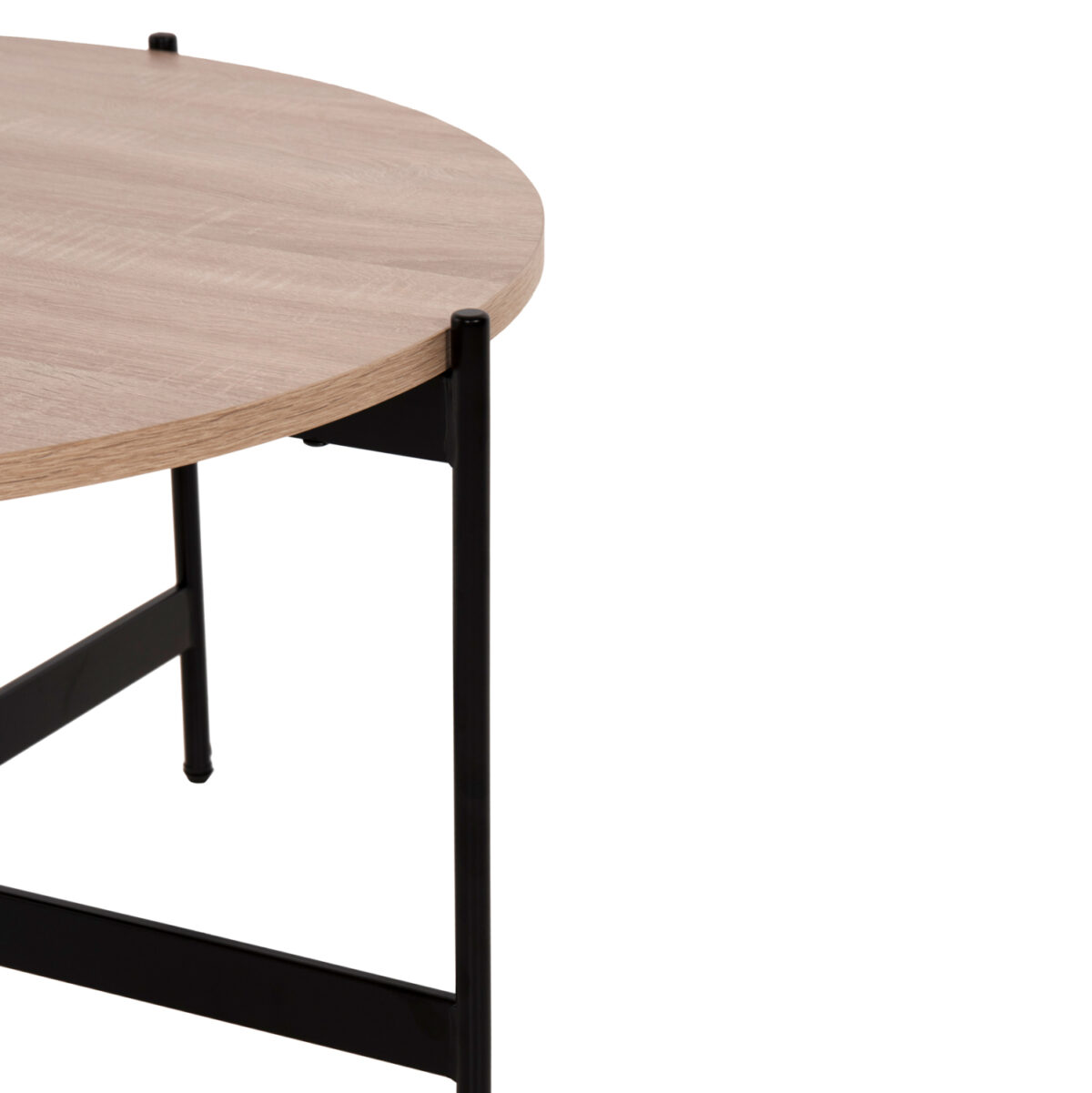 ΣΕΤ 2ΤΜΧ ΤΡΑΠΕΖΙΑ ΣΑΛΟΝΙΟΥ RONDA LH10.21089.02 MDF ΣΟΝΑΜΑ Φ80εκ & Φ50εκ - Image 4