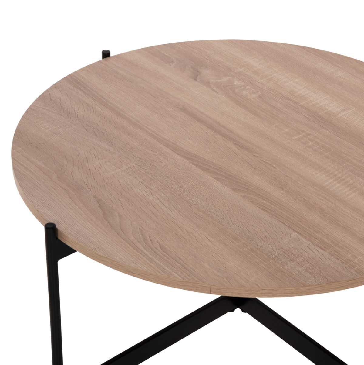 ΣΕΤ 2ΤΜΧ ΤΡΑΠΕΖΙΑ ΣΑΛΟΝΙΟΥ RONDA LH10.21089.02 MDF ΣΟΝΑΜΑ Φ80εκ & Φ50εκ - Image 5
