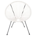 ΣΕΤ ΕΞΩΤΕΡΙΚΟΥ ΧΩΡΟΥ 3ΤΜΧ ACAPULCO LH10.11861.12 P.E.RATTAN ΛΕΥΚΟ-ΜΕΤΑΛΛΟ ΣΕ ΜΑΥΡΟ - Image 4