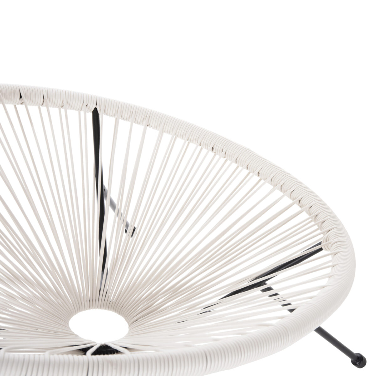 ΣΕΤ ΕΞΩΤΕΡΙΚΟΥ ΧΩΡΟΥ 3ΤΜΧ ACAPULCO LH10.11861.12 P.E.RATTAN ΛΕΥΚΟ-ΜΕΤΑΛΛΟ ΣΕ ΜΑΥΡΟ - Image 5