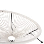 ΣΕΤ ΕΞΩΤΕΡΙΚΟΥ ΧΩΡΟΥ 3ΤΜΧ ACAPULCO LH10.11861.12 P.E.RATTAN ΛΕΥΚΟ-ΜΕΤΑΛΛΟ ΣΕ ΜΑΥΡΟ - Image 5