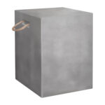 ΣΚΑΜΠΟ ΤΕΤΡΑΓΩΝΟ FIBER CEMENT ΜΕ ΧΕΡΟΥΛΙΑ ZAK LH10.6581.01 ΣΕ ΓΚΡΙ 36x36x45.5Υεκ
