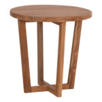 ΤΡΑΠΕΖΙ ΜΕΣΗΣ ΣΤΡΟΓΓΥΛΟ KOLIN LH10.6650 ΞΥΛΟ TEAK ΦΥΣΙΚΟ Φ65x65Υεκ.