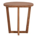 ΤΡΑΠΕΖΙ ΜΕΣΗΣ ΣΤΡΟΓΓΥΛΟ KOLIN LH10.6650 ΞΥΛΟ TEAK ΦΥΣΙΚΟ Φ65x65Υεκ. - Image 3