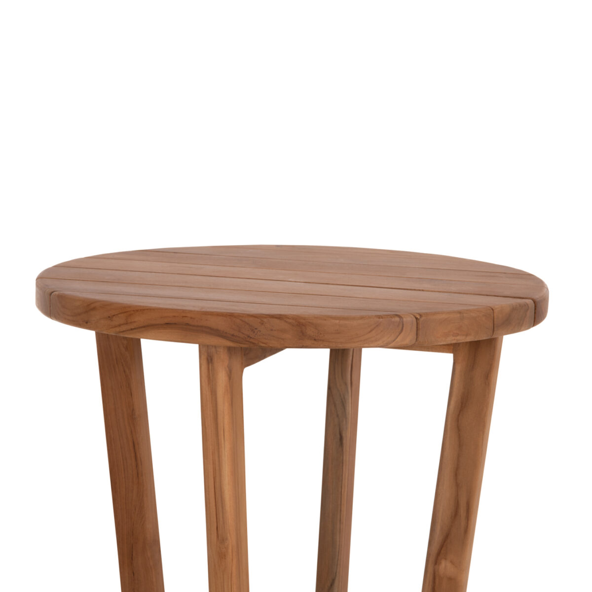 ΤΡΑΠΕΖΙ ΜΕΣΗΣ ΣΤΡΟΓΓΥΛΟ KOLIN LH10.6650 ΞΥΛΟ TEAK ΦΥΣΙΚΟ Φ65x65Υεκ. - Image 5