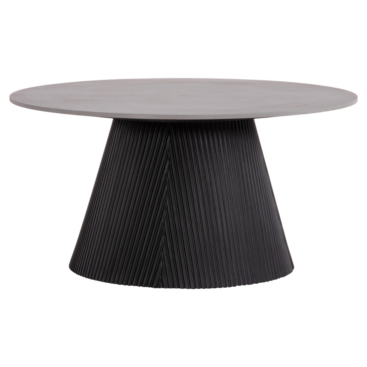 ΤΡΑΠΕΖΙ ΣΑΛΟΝΙΟΥ DUNCAN LH10.18022.01 ΚΕΡΑΜΙΚΟ TOP-MDF ΒΑΣΗ-ΜΑΥΡΟ Φ80x41Υεκ. - Image 3