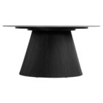 ΤΡΑΠΕΖΙ ΣΑΛΟΝΙΟΥ DUNCAN LH10.18022.01 ΚΕΡΑΜΙΚΟ TOP-MDF ΒΑΣΗ-ΜΑΥΡΟ Φ80x41Υεκ. - Image 4