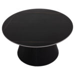 ΤΡΑΠΕΖΙ ΣΑΛΟΝΙΟΥ DUNCAN LH10.18022.01 ΚΕΡΑΜΙΚΟ TOP-MDF ΒΑΣΗ-ΜΑΥΡΟ Φ80x41Υεκ. - Image 5