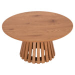 ΤΡΑΠΕΖΙ ΣΑΛΟΝΙΟΥ TALBERT LH10.18024 MDF ΣΕ ΑΝΟΙΧΤΟ ΦΥΣΙΚΟ ΞΥΛΟΥ Φ80x40,5Υεκ. - Image 4