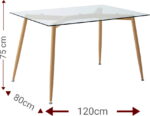 Τραπέζι Fiorino Glass - Image 3