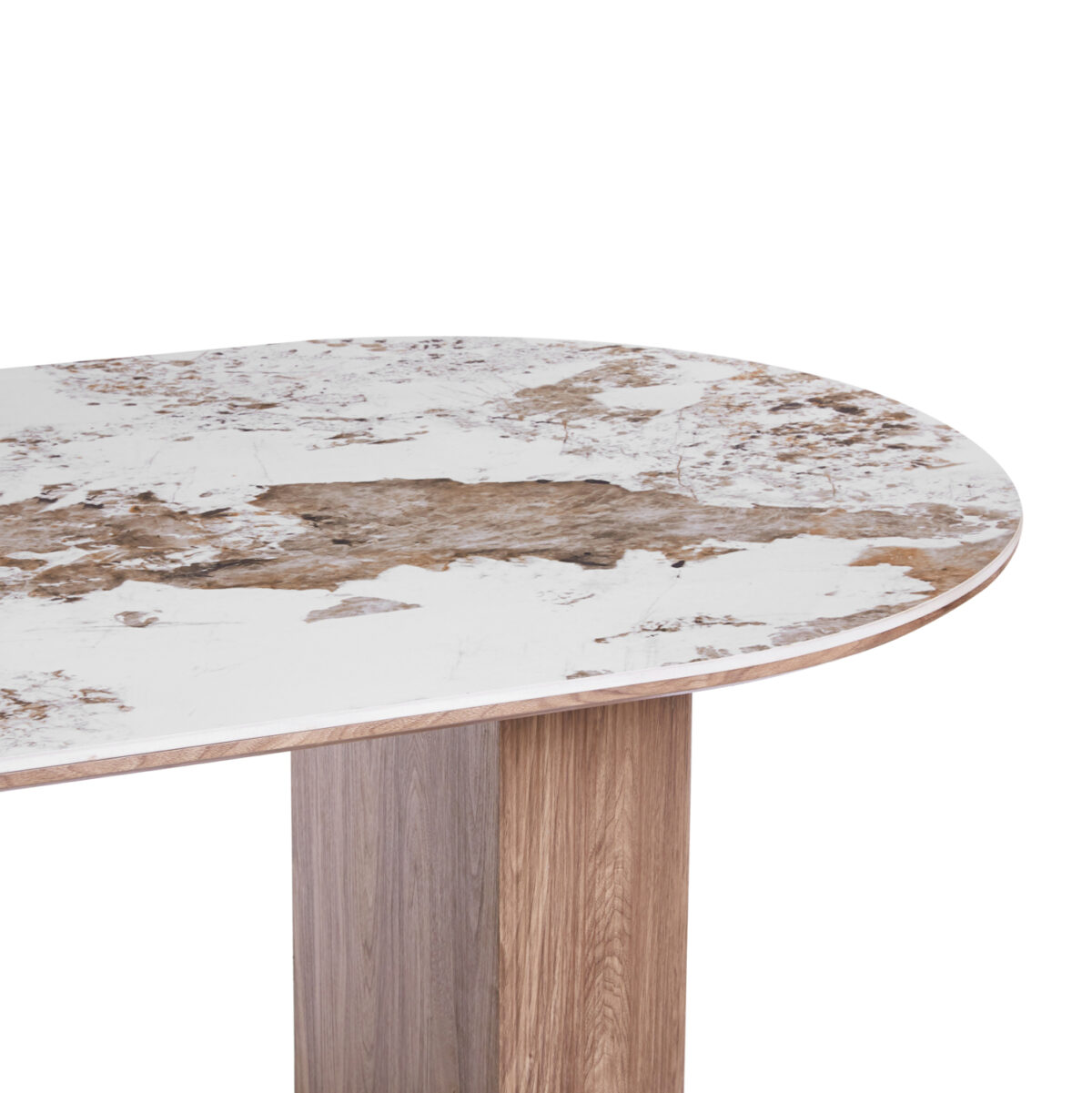 ΤΡΑΠΕΖΙ ΟΒΑΛ MARBLEX LH10.18428 ΚΕΡΑΜΙΚΟ TOP ΣΕ PANDORA--MDF ΠΟΔΙΑ 210x100x77Υεκ - Image 4