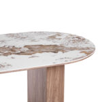 ΤΡΑΠΕΖΙ ΟΒΑΛ MARBLEX LH10.18428 ΚΕΡΑΜΙΚΟ TOP ΣΕ PANDORA--MDF ΠΟΔΙΑ 210x100x77Υεκ - Image 4