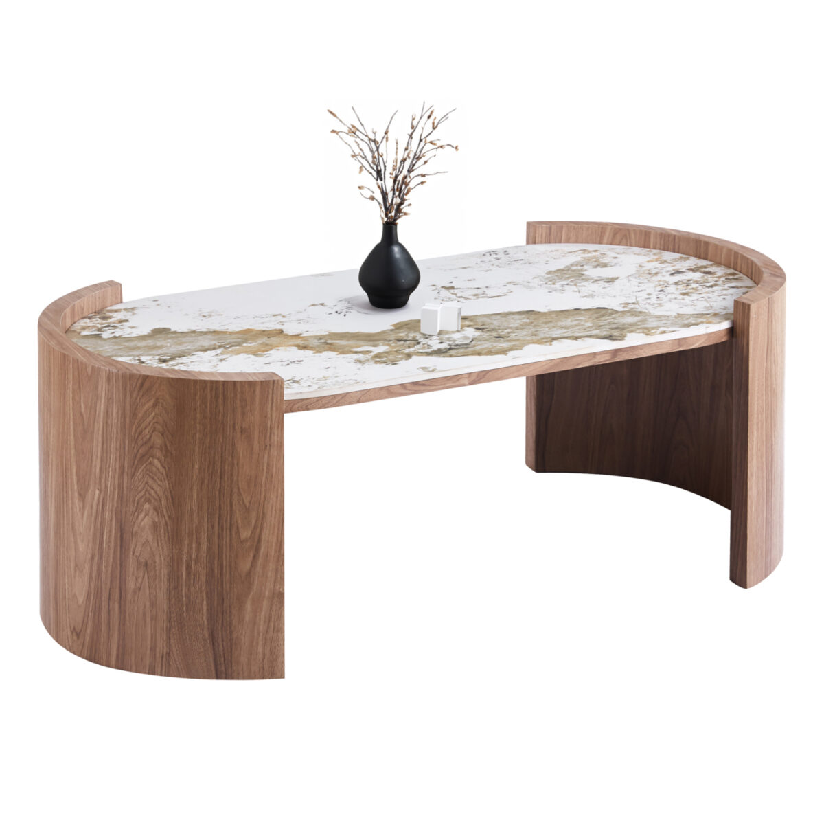 ΤΡΑΠΕΖΙ  ΣΑΛΟΝΙΟΥ MARBLEX LH10.18445 ΚΕΡΑΜΙΚΟ TOP PANDORA--MDF ΠΟΔΙΑ 120x60x43.5Υεκ - Image 1