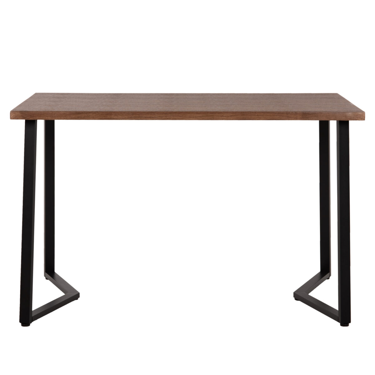 ΤΡΑΠΕΖΙ ΤΡΑΠΕΖΑΡΙΑΣ JAY LH10.9531 MDF ΚΑΡΥΔΙ-ΜΑΥΡA ΜΕΤΑΛΛΙΚΑ ΠΟΔΙΑ 120x70x76Υεκ. - Image 3