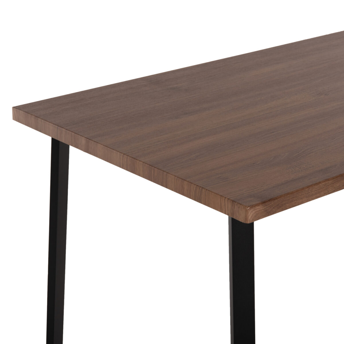 ΤΡΑΠΕΖΙ ΤΡΑΠΕΖΑΡΙΑΣ JAY LH10.9531 MDF ΚΑΡΥΔΙ-ΜΑΥΡA ΜΕΤΑΛΛΙΚΑ ΠΟΔΙΑ 120x70x76Υεκ. - Image 4
