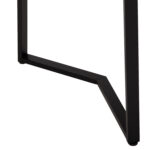 ΤΡΑΠΕΖΙ ΤΡΑΠΕΖΑΡΙΑΣ JAY LH10.9531 MDF ΚΑΡΥΔΙ-ΜΑΥΡA ΜΕΤΑΛΛΙΚΑ ΠΟΔΙΑ 120x70x76Υεκ. - Image 5