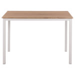 ΤΡΑΠΕΖΙ ΤΡΑΠΕΖΑΡΙΑΣ GOOSE LH10.9532.02 MDF SONAMA-ΛΕΥΚΟ ΜΕΤΑΛΛΟ 120X80Χ75Yεκ. - Image 3