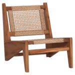 ΚΑΡΕΚΛΑ LOUNGE LUKILLA LH10.9913 ΞΥΛΟ TEAK ΣΕ ΦΥΣΙΚΟ--ΣΥΝΘ.ΣΧΟΙΝΙ ΜΠΕΖ 55,5x74x65Υεκ.