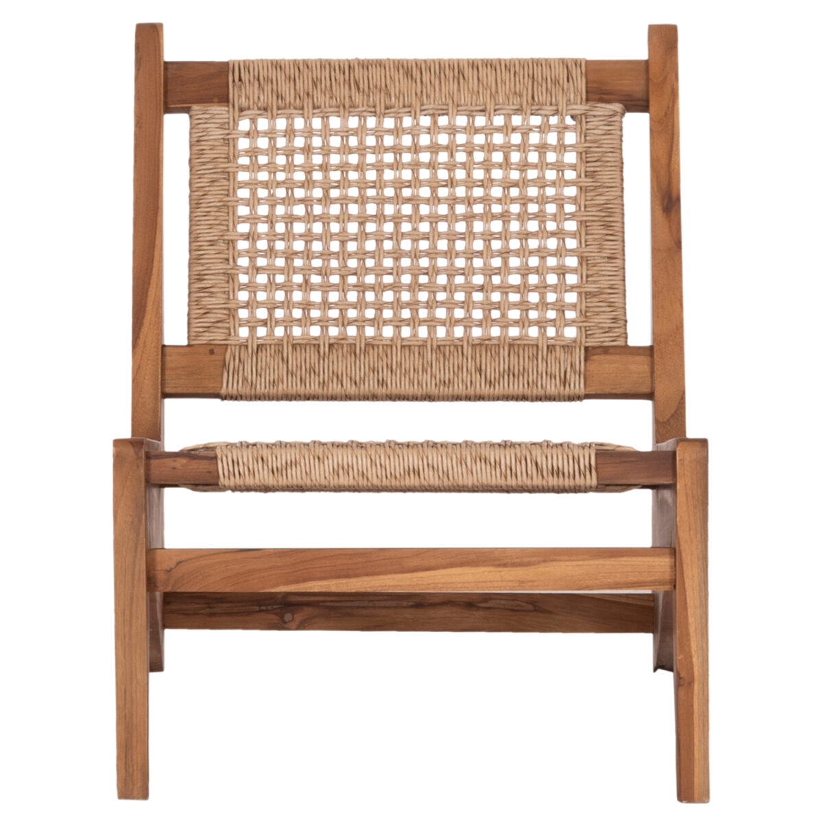 ΚΑΡΕΚΛΑ LOUNGE LUKILLA LH10.9913 ΞΥΛΟ TEAK ΣΕ ΦΥΣΙΚΟ--ΣΥΝΘ.ΣΧΟΙΝΙ ΜΠΕΖ 55,5x74x65Υεκ. - Image 3