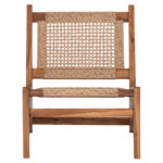 ΚΑΡΕΚΛΑ LOUNGE LUKILLA LH10.9913 ΞΥΛΟ TEAK ΣΕ ΦΥΣΙΚΟ--ΣΥΝΘ.ΣΧΟΙΝΙ ΜΠΕΖ 55,5x74x65Υεκ. - Image 3