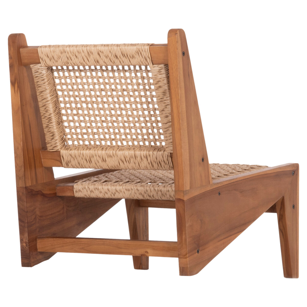 ΚΑΡΕΚΛΑ LOUNGE LUKILLA LH10.9913 ΞΥΛΟ TEAK ΣΕ ΦΥΣΙΚΟ--ΣΥΝΘ.ΣΧΟΙΝΙ ΜΠΕΖ 55,5x74x65Υεκ. - Image 5