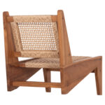 ΚΑΡΕΚΛΑ LOUNGE LUKILLA LH10.9913 ΞΥΛΟ TEAK ΣΕ ΦΥΣΙΚΟ--ΣΥΝΘ.ΣΧΟΙΝΙ ΜΠΕΖ 55,5x74x65Υεκ. - Image 5