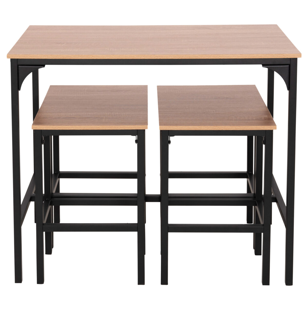 ΣΕΤ ΤΡΑΠΕΖΑΡΙΑ ΜΠΑΡ 5ΤΜΧ BOXY LH10.9882.01 ΜΑΥΡΟ ΜΕΤΑΛΛΟ-ΜΕΛΑΜΙΝΗ ΣΕ SONAMA - Image 5