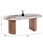 ΣΕΤ ΤΡΑΠΕΖΑΡΙΑΣ 7ΤΜΧ MARBLEX LH10.11394.03 ΚΕΡΑΜΙΚΟ TOP PANDORA--ΚΑΡΕΚΛΕΣ ΥΦΑΣΜΑ TAUPE - Image 3
