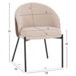 ΣΕΤ ΤΡΑΠΕΖΑΡΙΑΣ 7ΤΜΧ DETTON LH10.12100.02 ΚΕΡΑΜΙΚΟ TOP PANDORA--ΥΦΑΣΜΑ ΜΠΕΖ/ΚΑΦΕ - Image 3
