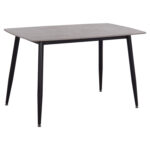 ΤΡΑΠΕΖΙ RAVEN LH10.9854.13 ΚΕΡΑΜΙΚΟ TOP ΓΚΡΙ ΜΑΡΜΑΡΟ-ΜΑΥΡΟ ΜΕΤΑΛΛΟ 120x70x73Υεκ.