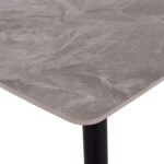 ΤΡΑΠΕΖΙ RAVEN LH10.9854.13 ΚΕΡΑΜΙΚΟ TOP ΓΚΡΙ ΜΑΡΜΑΡΟ-ΜΑΥΡΟ ΜΕΤΑΛΛΟ 120x70x73Υεκ. - Image 3
