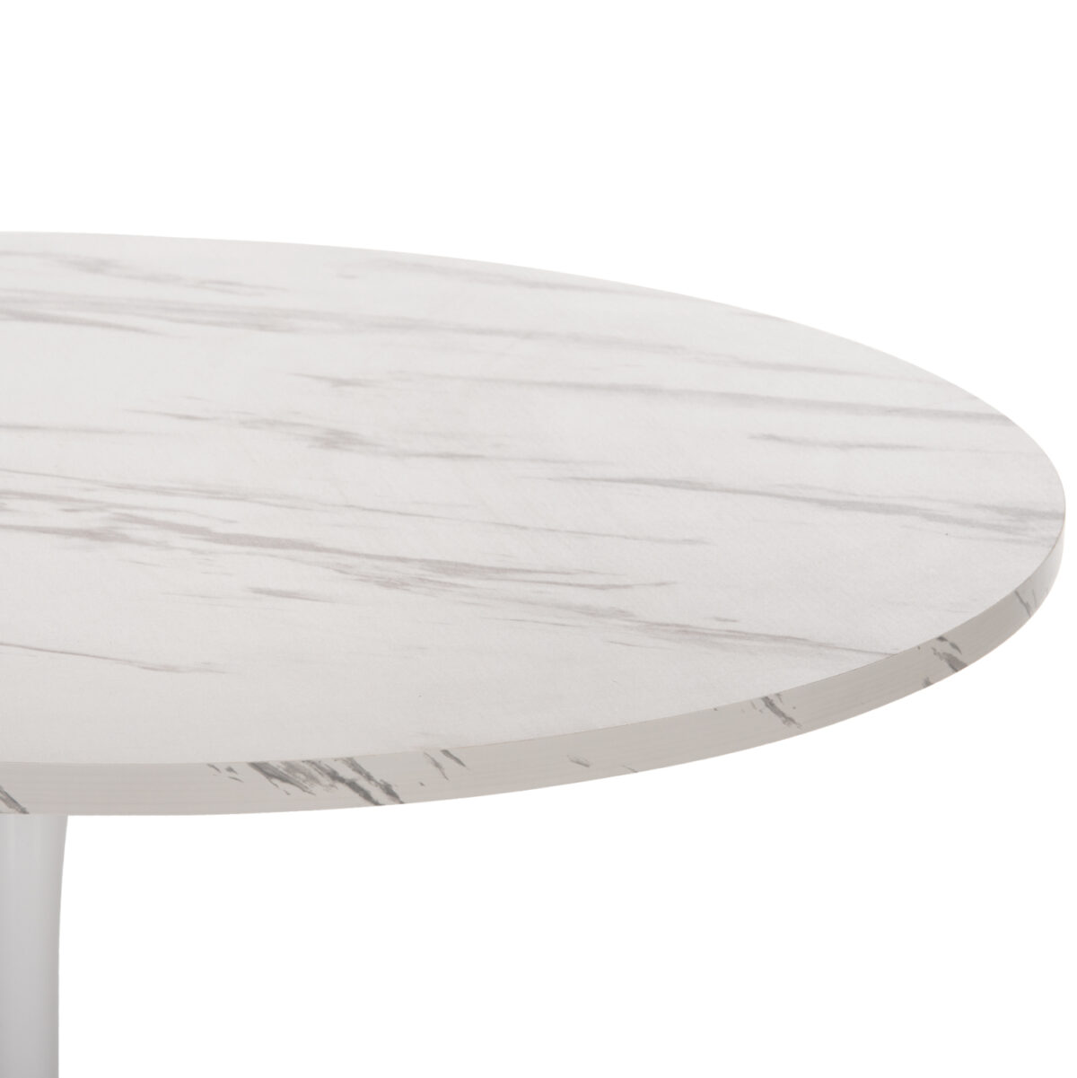 ΤΡΑΠΕΖΙ ΤΡΑΠΕΖΑΡΙΑΣ ROLLO LH10.9422.11 ΣΤΡΟΓΓΥΛΟ WHITE MARBLE Φ120x74Yεκ. - Image 4